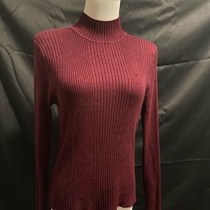 Burgundy turtleneck